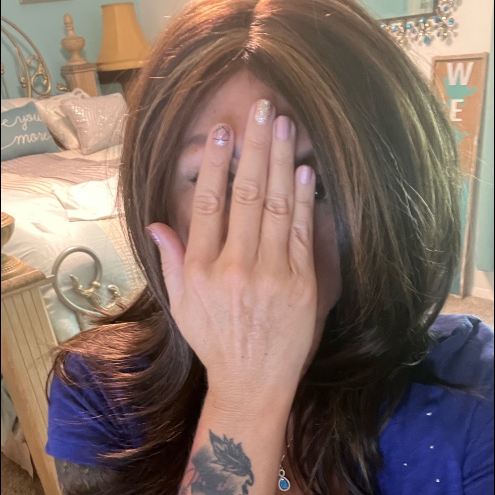 Lace front wig